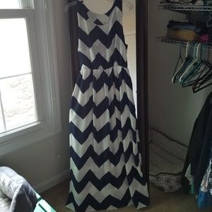 Chevron tank dress